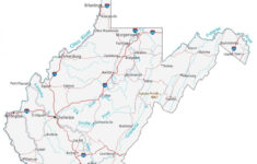 Map Of West Virginia - Cities And Roads - Gis Geography for Map of Towns in West Virginia