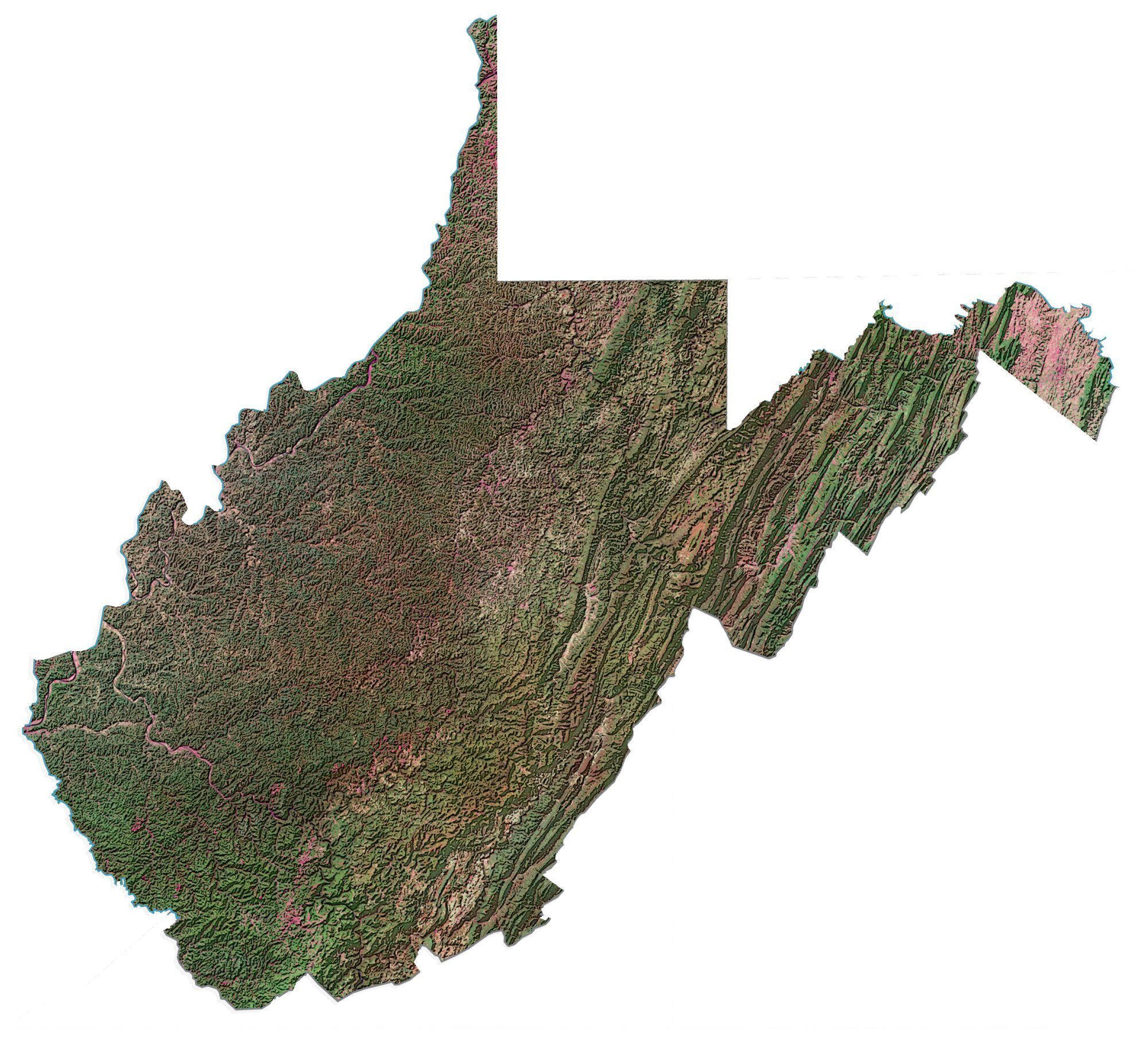 Map Of West Virginia - Cities And Roads - Gis Geography regarding Google Map of West Virginia