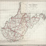 Map Of West Virginia Showing State Routes | Library Of Congress With Regard To Detailed Road Map Of West Virginia