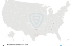 Map Showing All 50 Buc-Ee'S Locations In The Us - Brilliant Maps with Buc Ee in Virginia Map