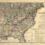 Map Showing The Line Of The Virginia, Tennessee, & Georgia Air In Map Of Virginia And Tennessee