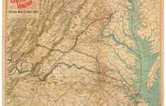 Map Showing The Location Of Battle Fields Of Virginia | Library Of pertaining to Civil War Battlefield Maps Virginia