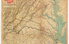 Map Showing The Location Of Battle Fields Of Virginia | Library Of pertaining to Civil War Battlefields Virginia Map