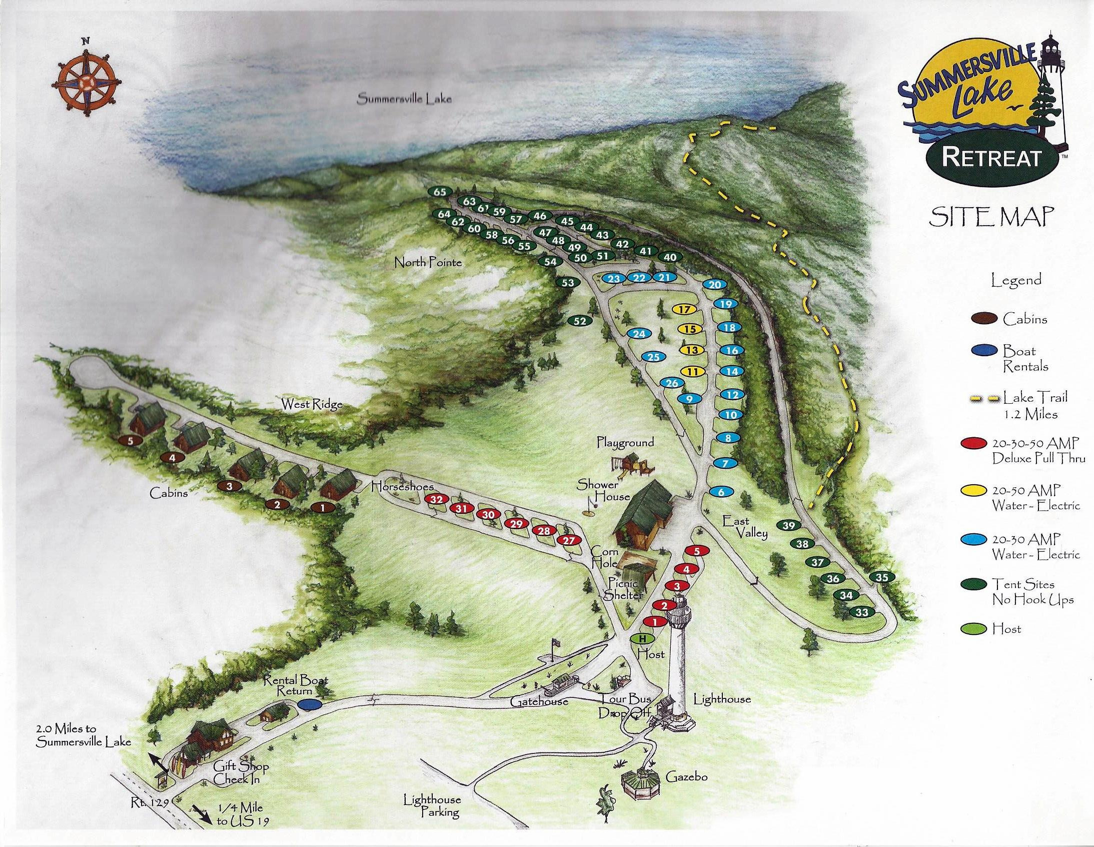 Map - Summersville Lake Retreat &amp;amp; Lighthouse throughout Map Of Summersville West Virginia