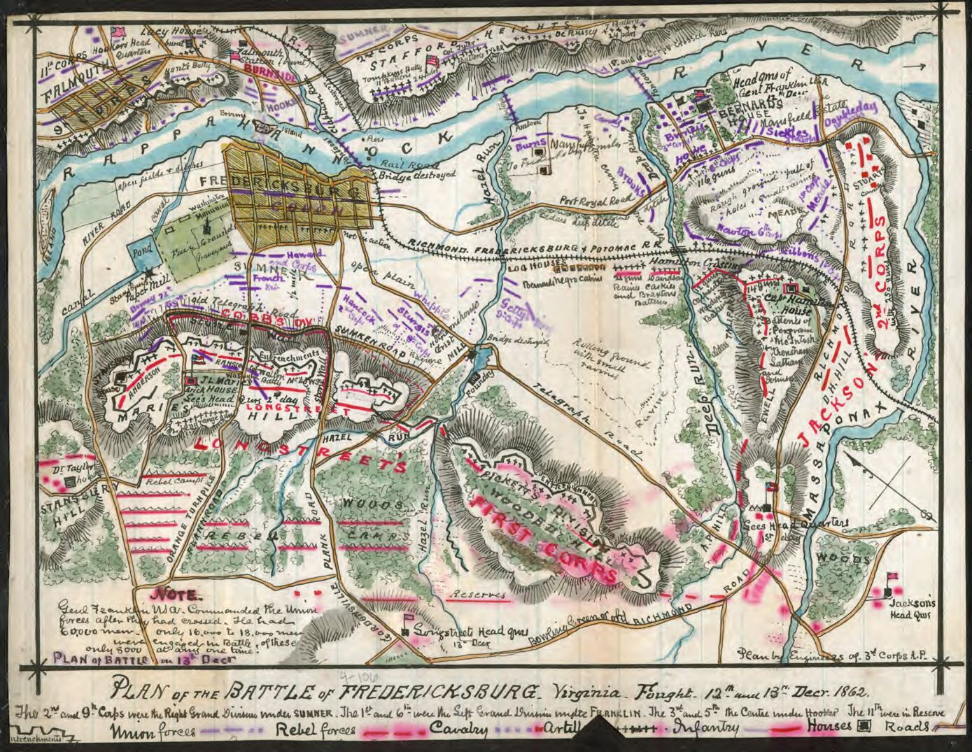 Mapping The Battle Of Fredericksburg | Worlds Revealed with Civil War Battlefield Maps Virginia