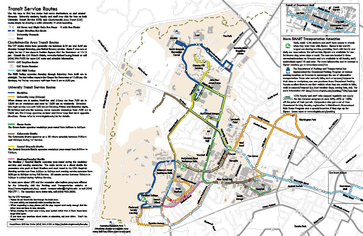 Maps in University Of Virginia Charlottesville Map