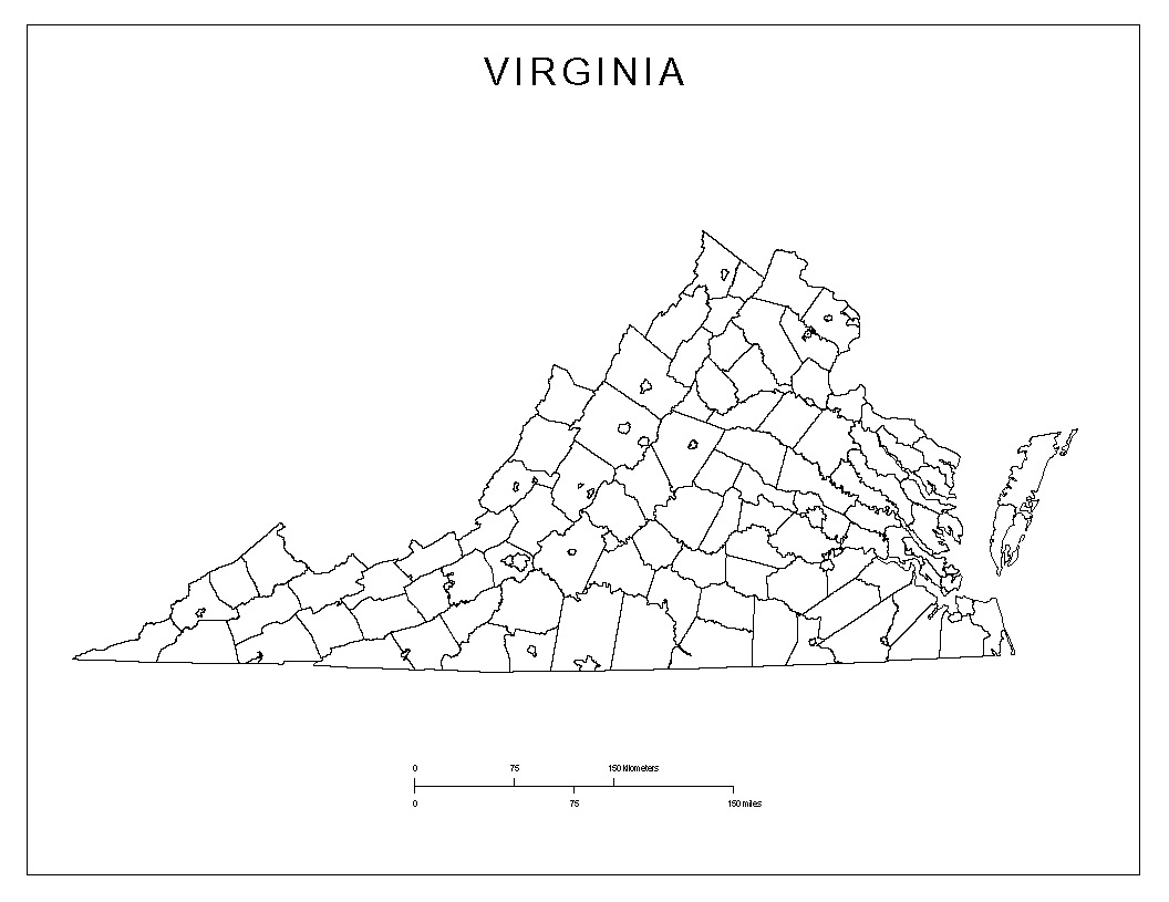 Maps Of Virginia intended for Map Of Virginia County Lines