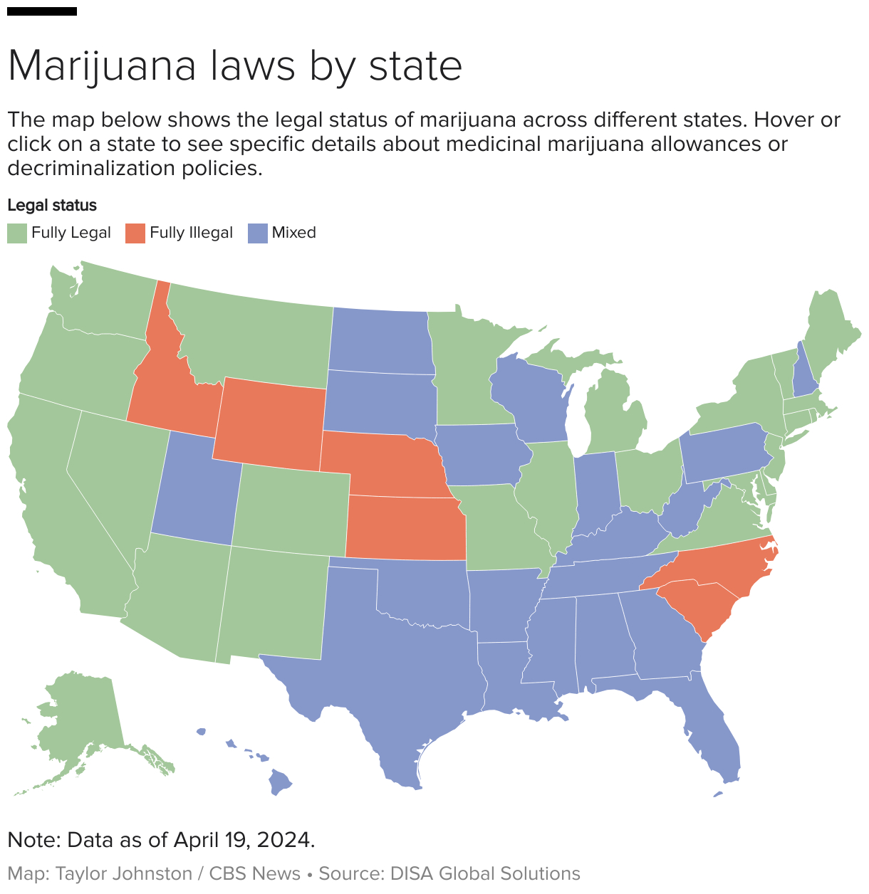 Maps Show States Where Weed Is Legal For Recreational, Medical Use for Map Of Recreational Dispensaries In Virginia