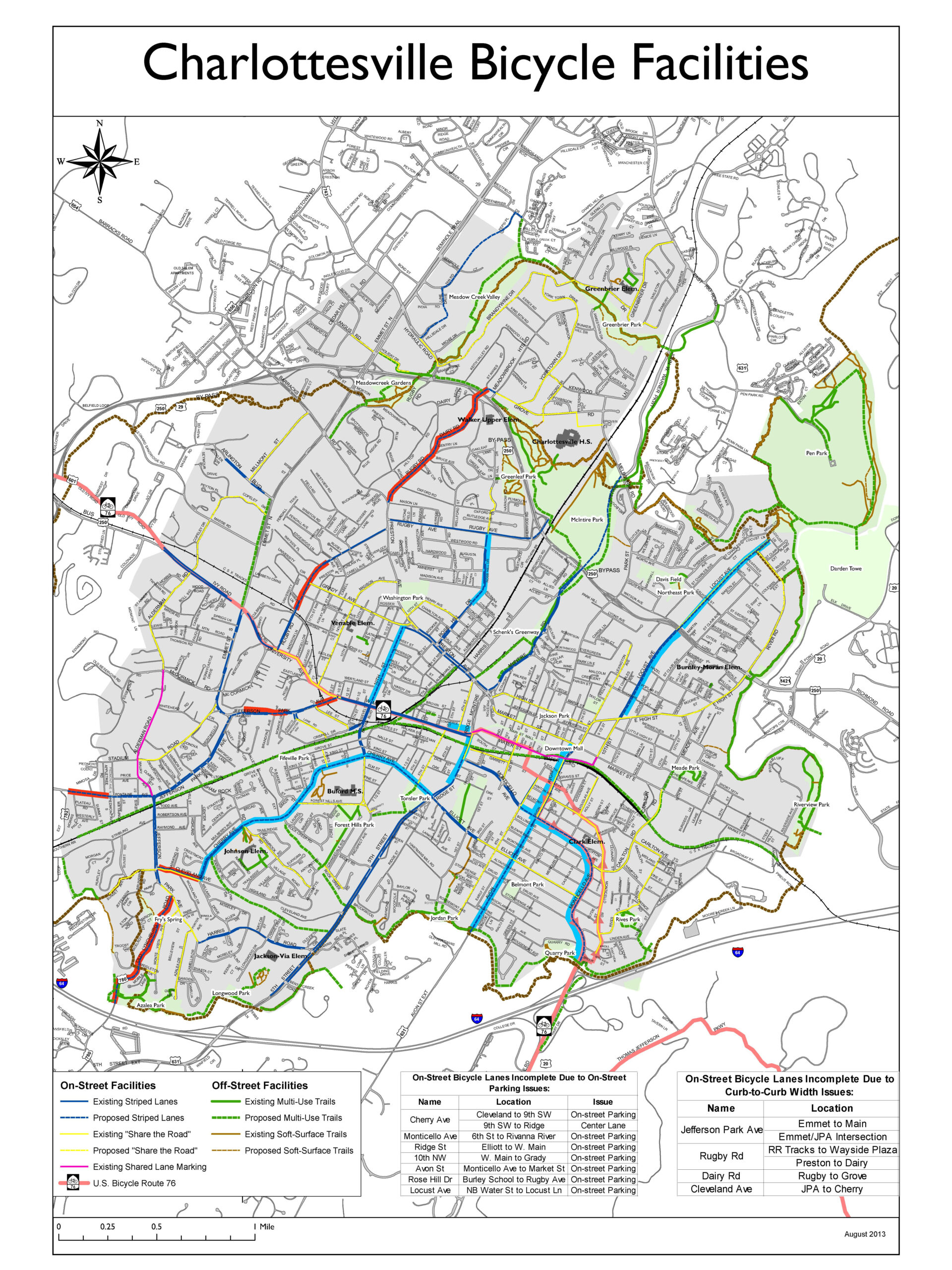 Maps throughout Map of Virginia with Charlottesville