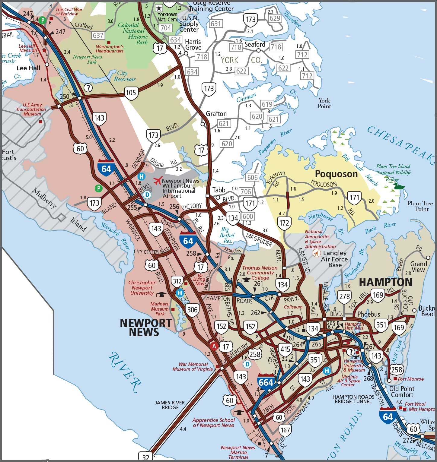 Maps | Virginia Department Of Transportation inside Map Of Virginia Newport News