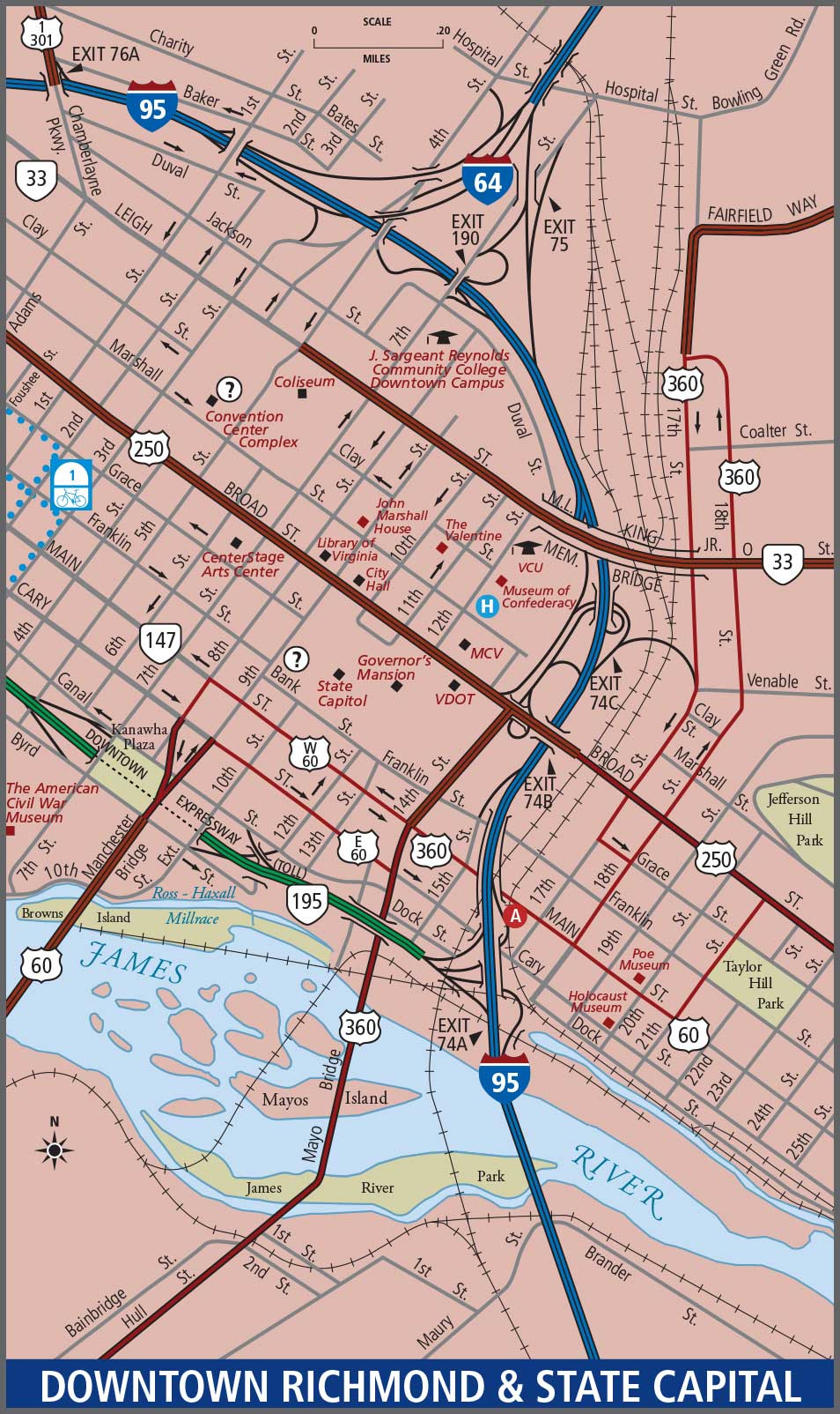 Maps | Virginia Department Of Transportation with regard to Street Map Of Richmond Virginia