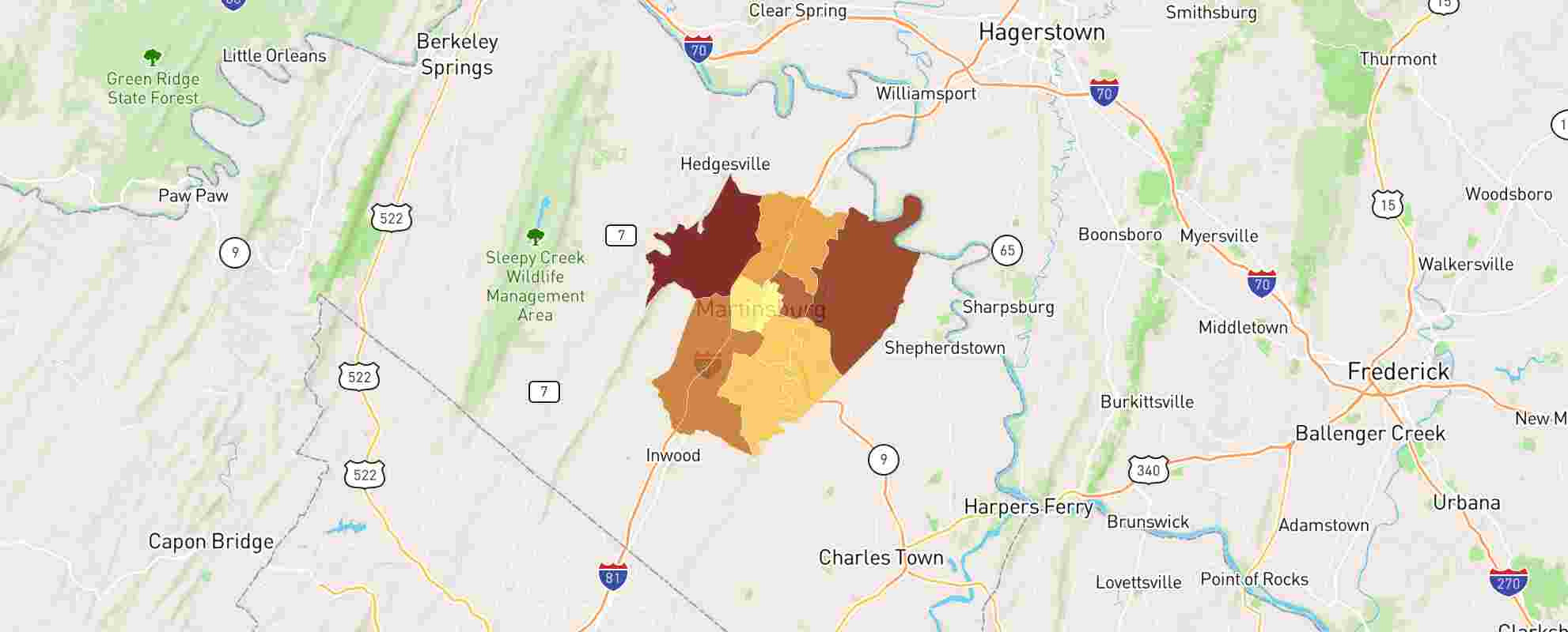 Martinsburg, Wv Real Estate Market Data - Neighborhoodscout pertaining to Map Of Martinsburg West Virginia