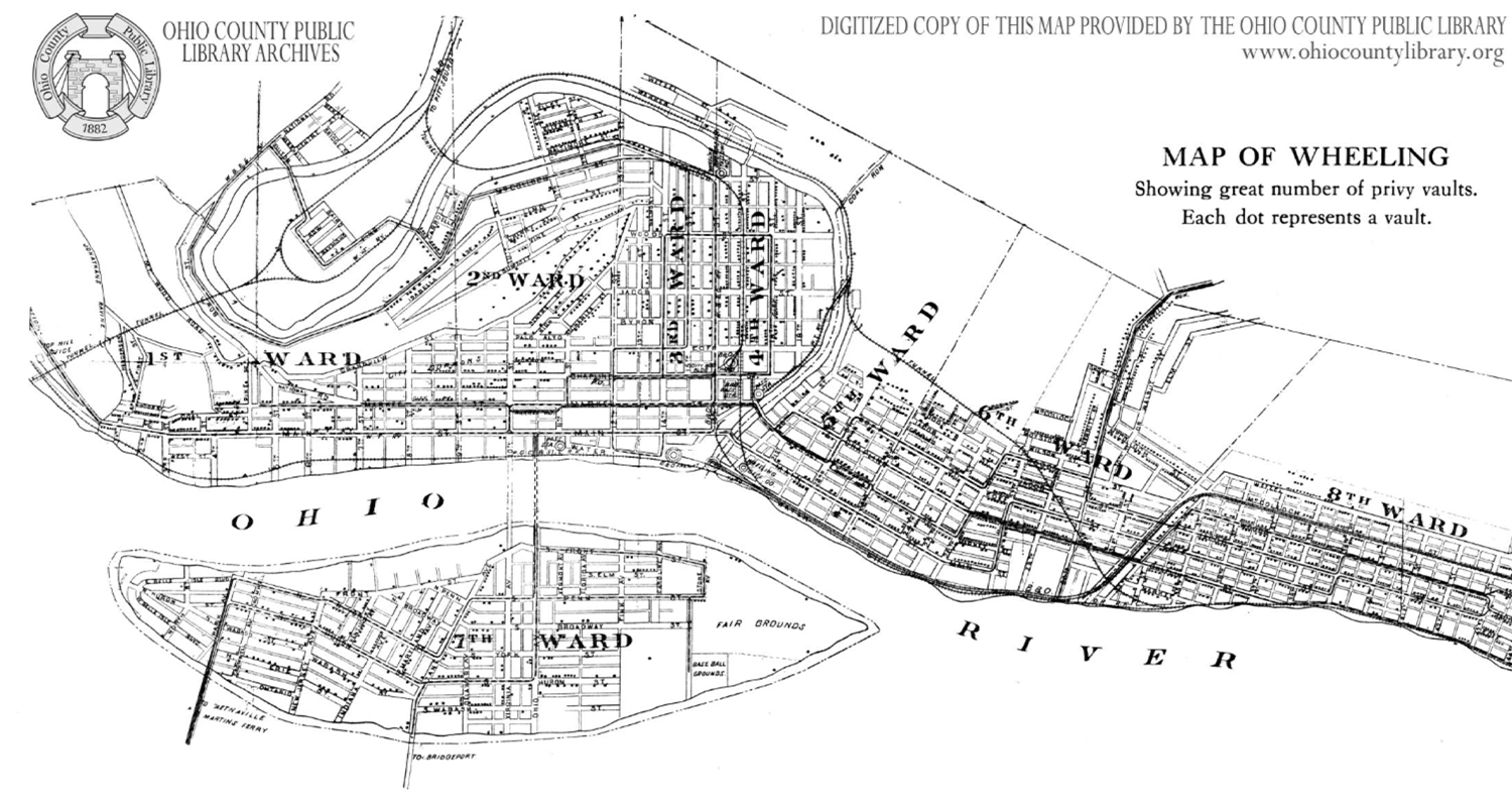 Marvelous Maps Of Wheeling - Weelunk with regard to Map of Wheeling West Virginia