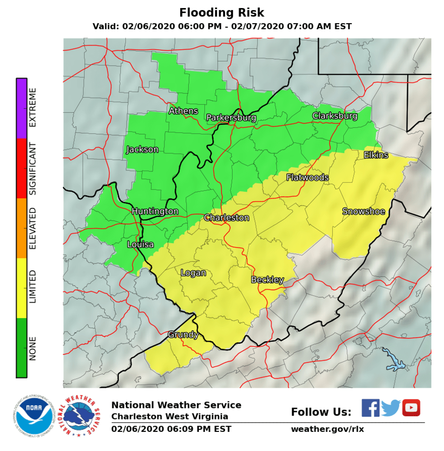 Mcdowell County Under State Of Emergency, Several Southern Schools with Flooding In West Virginia Map