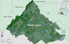 Middle James • Ecohealth Report Cards pertaining to Map Of James River Virginia