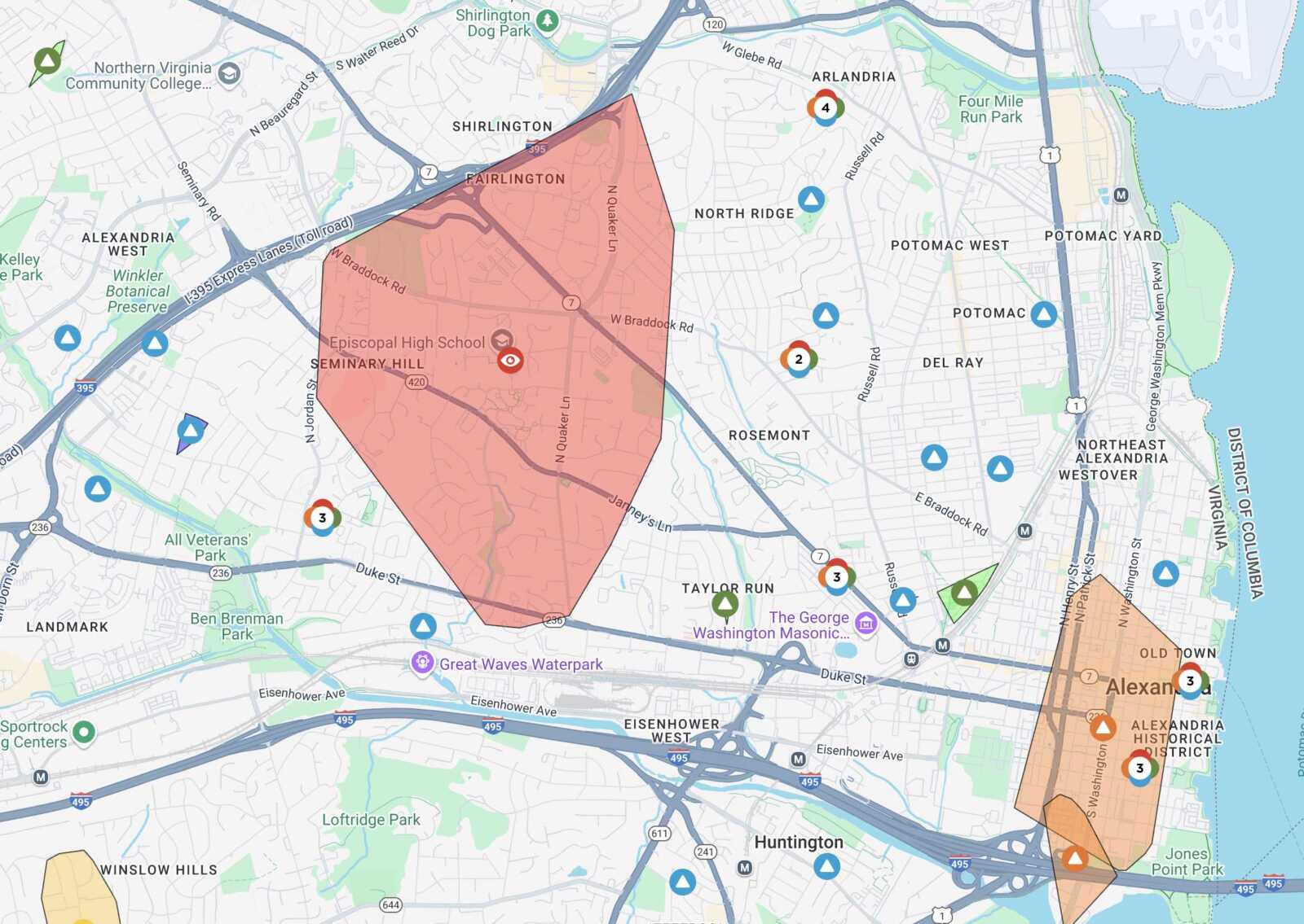 More Than 8,800 Dominion Energy Customers Currently Without in Dominion Virginia Power Outage Map Near Alexandria Va