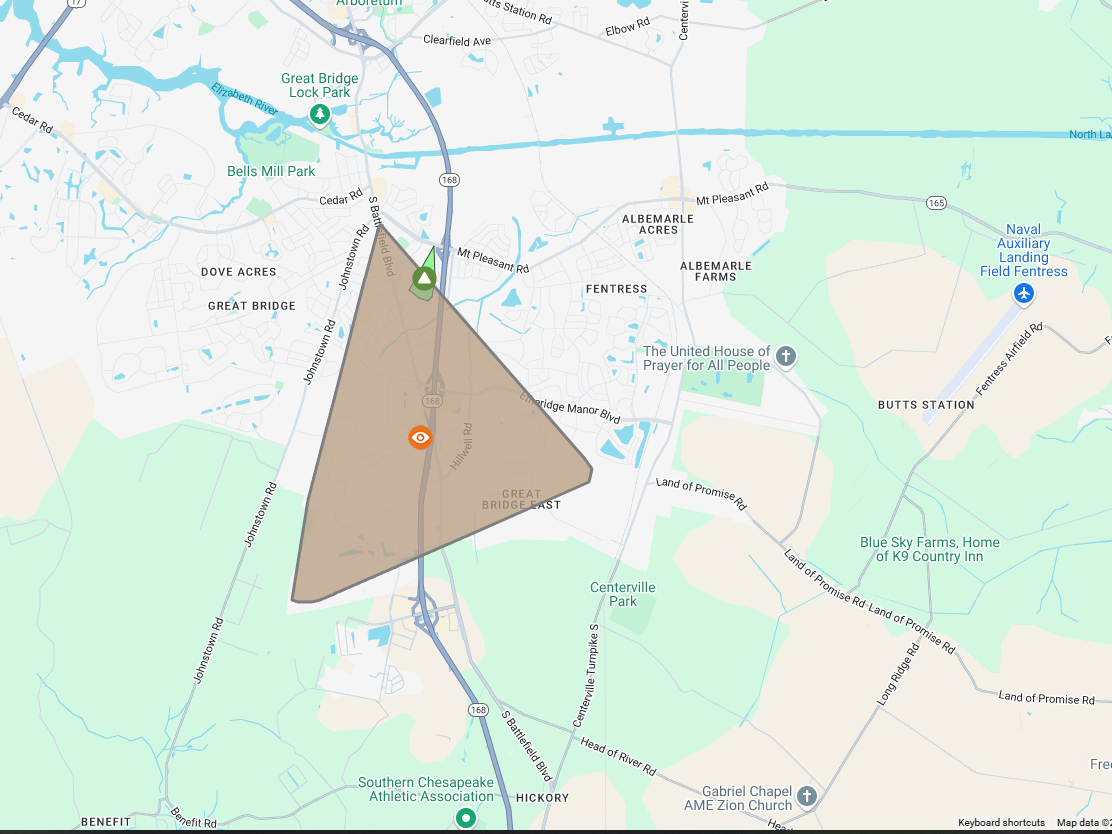 Nearly 2,000 In Chesapeake Affectedpower Outage | Wavy within Dominion Virginia Power Outage Map Near Chesapeake Va