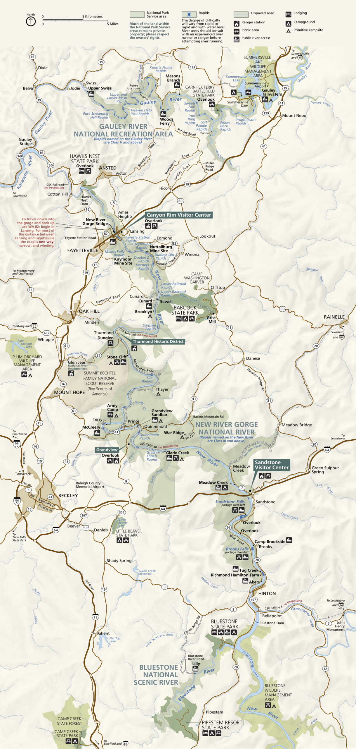 New River Gorge Maps | Npmaps: Free National Park Maps for New River Gorge West Virginia Map