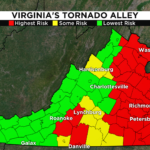 New Study Finds Certain Parts Of Virginia Are More Susceptible To Intended For Tornado Warning Virginia Map