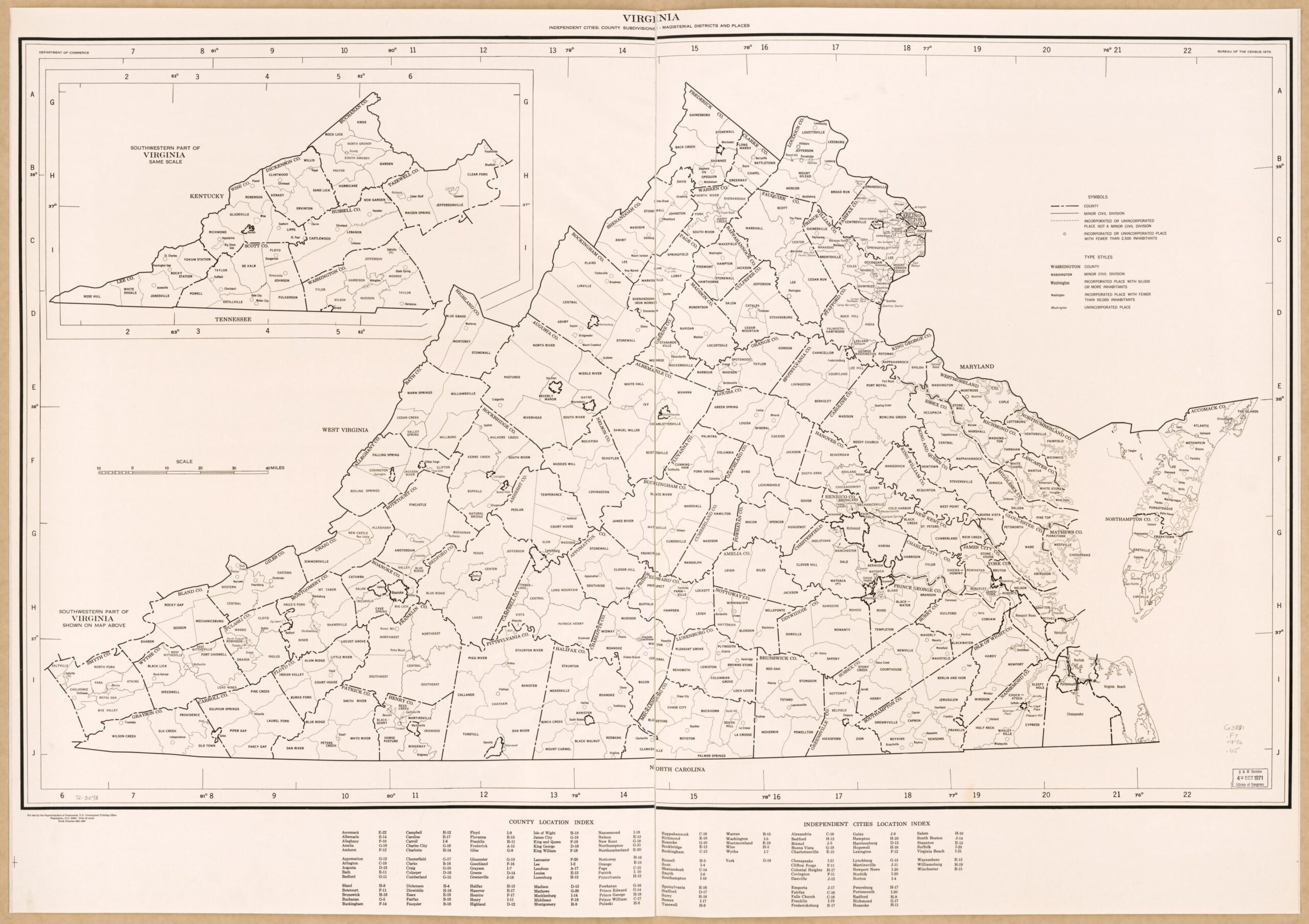 No County For Old Management: America&amp;#039;S Independent Cities intended for Map of Virginia Counties and Independent Cities