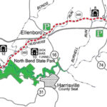 North Bend Rail Trail — Cairo, Wv To Ellenboro, Wv Intended For West Virginia Rail Trails Map