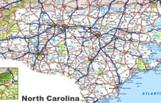 North Carolina Road Map - Ontheworldmap for Virginia North Carolina Road Map
