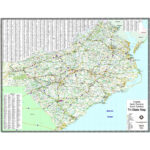 North & South Carolina And Virginia Regional Wall Mapmapshop Inside Map Of Virginia North Carolina