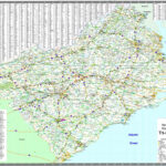 North & South Carolina And Virginia Regional Wall Mapmapshop Intended For Map Of Virginia And North Carolina States