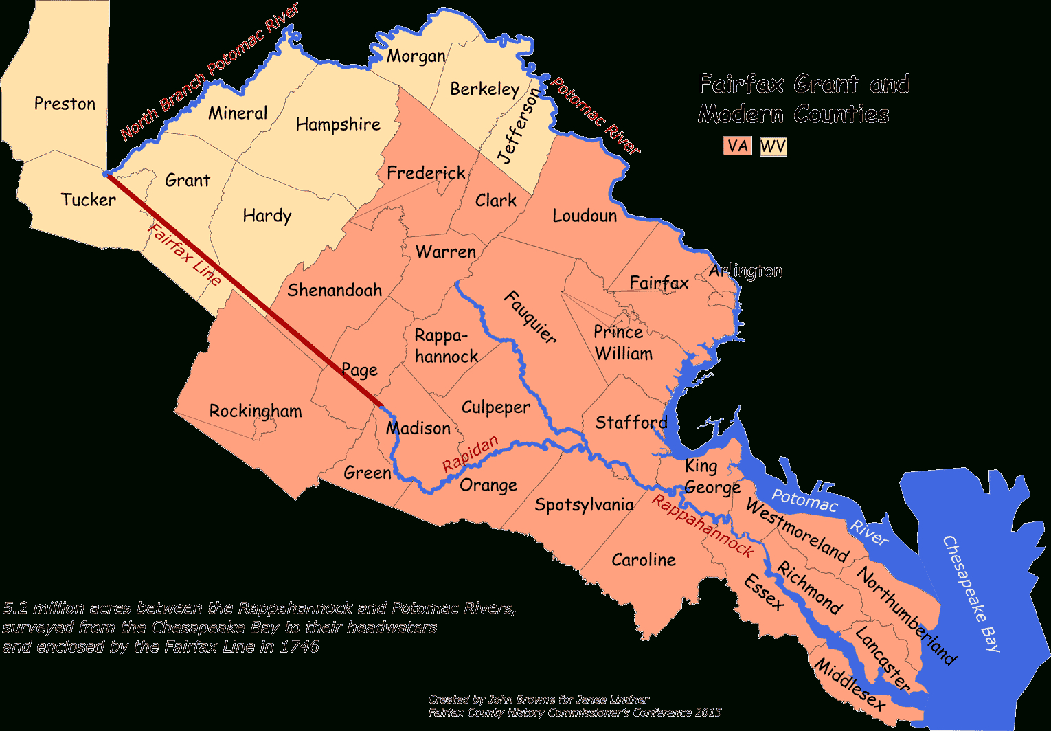 Northern Neck Grant – The Story Of Ravensworth throughout Map Of The Northern Neck Of Virginia