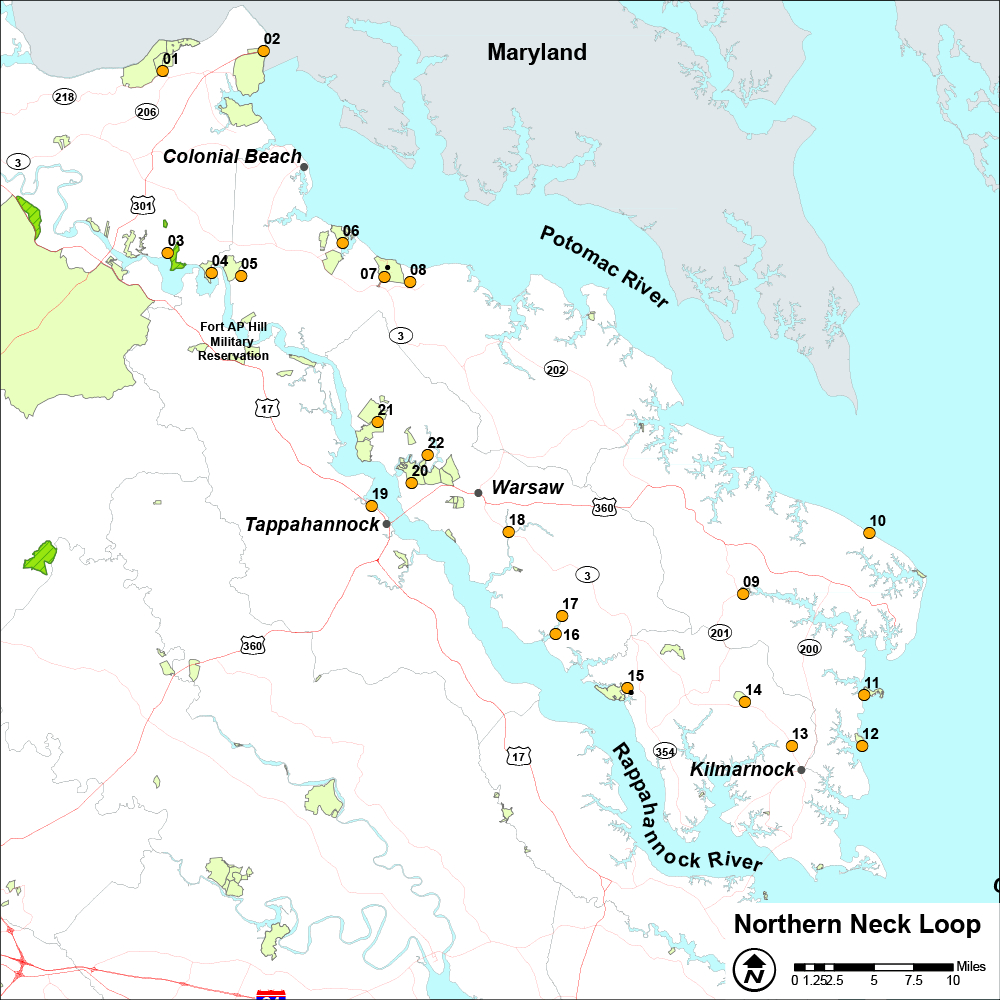 Northern Neck | Virginia Dwr with regard to Map Of The Northern Neck Of Virginia