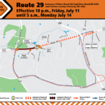 Northern Virginia District | Four Weekends Of Route 29 Closures In In Map Of Route 29 In Virginia