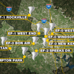 Nws Confirms 10Th Tornado Touched Down In Virginia Regarding Map Of Tornadoes In Virginia