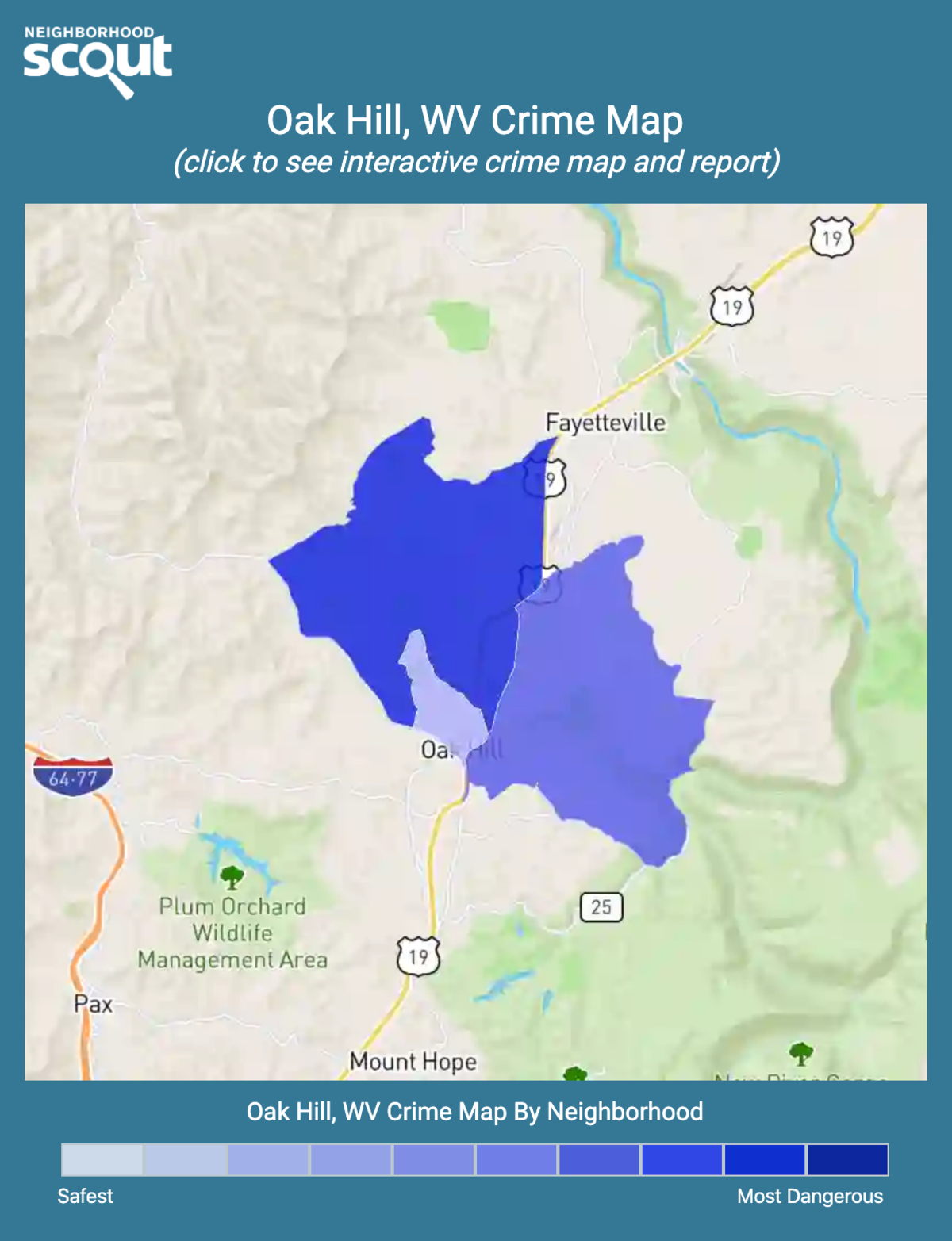 Oak Hill, Wv Crime Rates And Statistics - Neighborhoodscout pertaining to Map Of Oak Hill West Virginia