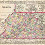Old Historical City, County And State Maps Of Virginia With Regard To Map Of Virginia In 1800
