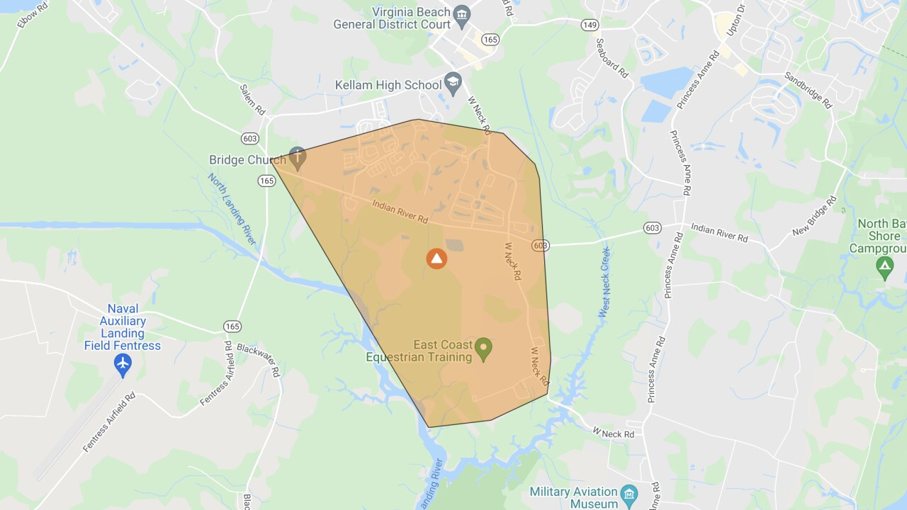 Over 2 Thousand Virginia Beach Customers Were Experiencing Power inside Power Outage Map Virginia Beach