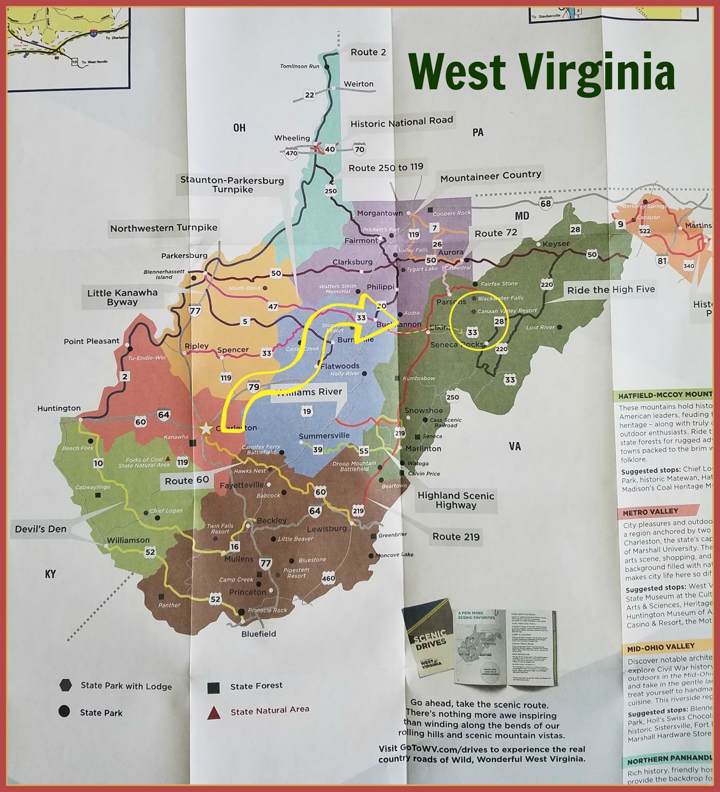 Panoply: Leaf-Peeping On Wv Country Roads for West Virginia Fall Color Map