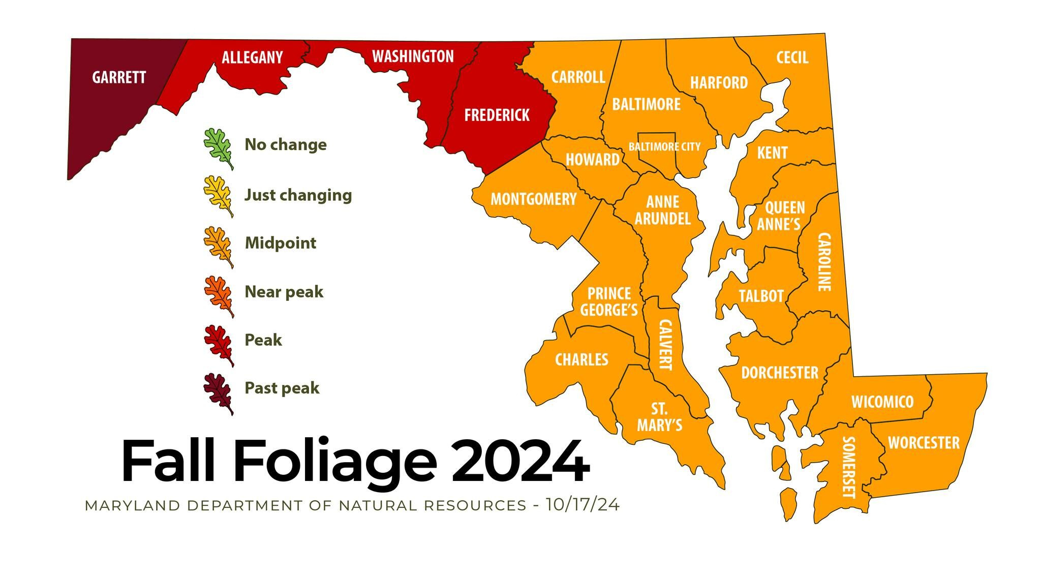 Parts Of Maryland And Virginia Reach Peak Fall Foliage Conditions pertaining to West Virginia Fall Foliage 2026 Map