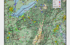 Pennsylvania, Ohio &amp; West Virginia Map With 183 Leds in Ohio West Virginia Pennsylvania Map