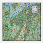 Pennsylvania, Ohio & West Virginia Map With 183 Leds With Ohio Pennsylvania West Virginia Map