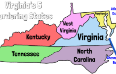 Physical Geography - Miss Montera'S Class inside Map of Virginia Bordering States