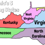 Physical Geography   Miss Montera'S Class Regarding Map Of Virginia And Bordering States