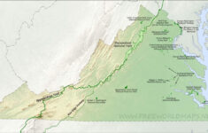 Physical Map Of Virginia in Physical Map of Virginia State
