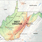 Physical Map Of West Virginia In Geographical Map Of West Virginia