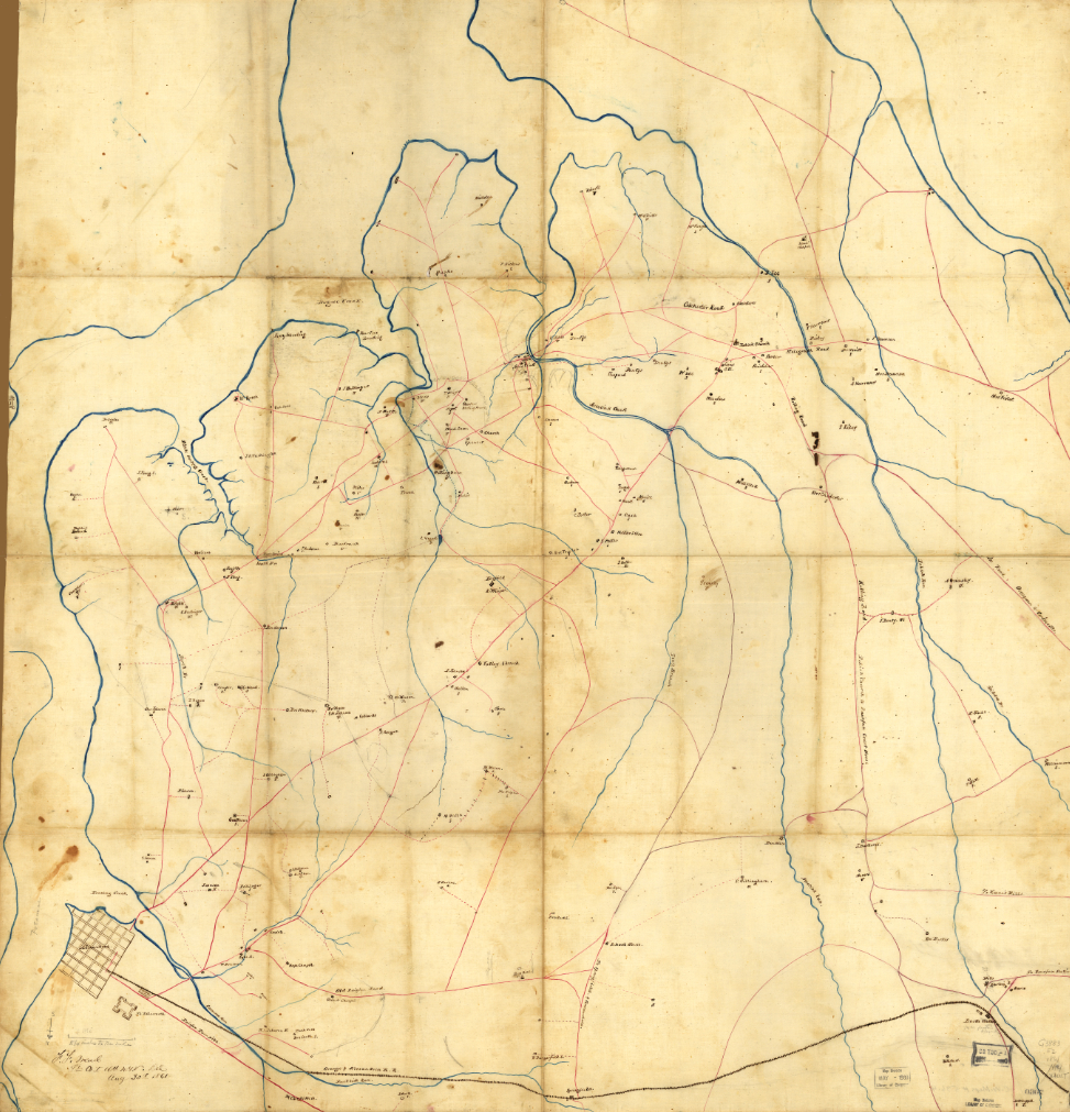 Places In Civil War History: Tensions In Northern Virginia And pertaining to Boschke Map of Northern Virginia