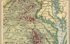 Poster, Many Sizes; Map Of Virginia Civil War Battles 1861-1865 | Ebay regarding Civil War Battlefields Virginia Map
