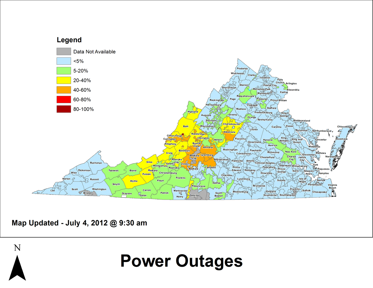 Power Outage: Where Is Dominion Working Today? in Dominion Virginia Power Outage Map Near Midlothian Va