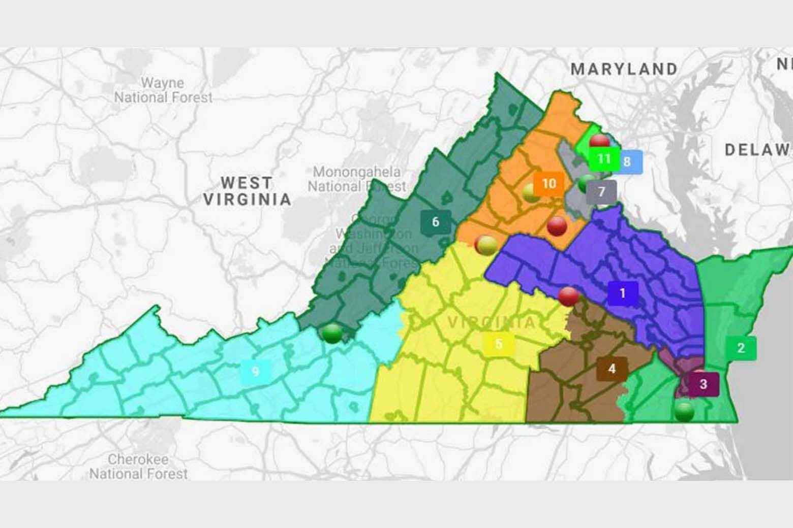 Proposed Virginia Maps Scale Back Majority Black Districts - Wtop News within Political Map of Virginia 2026