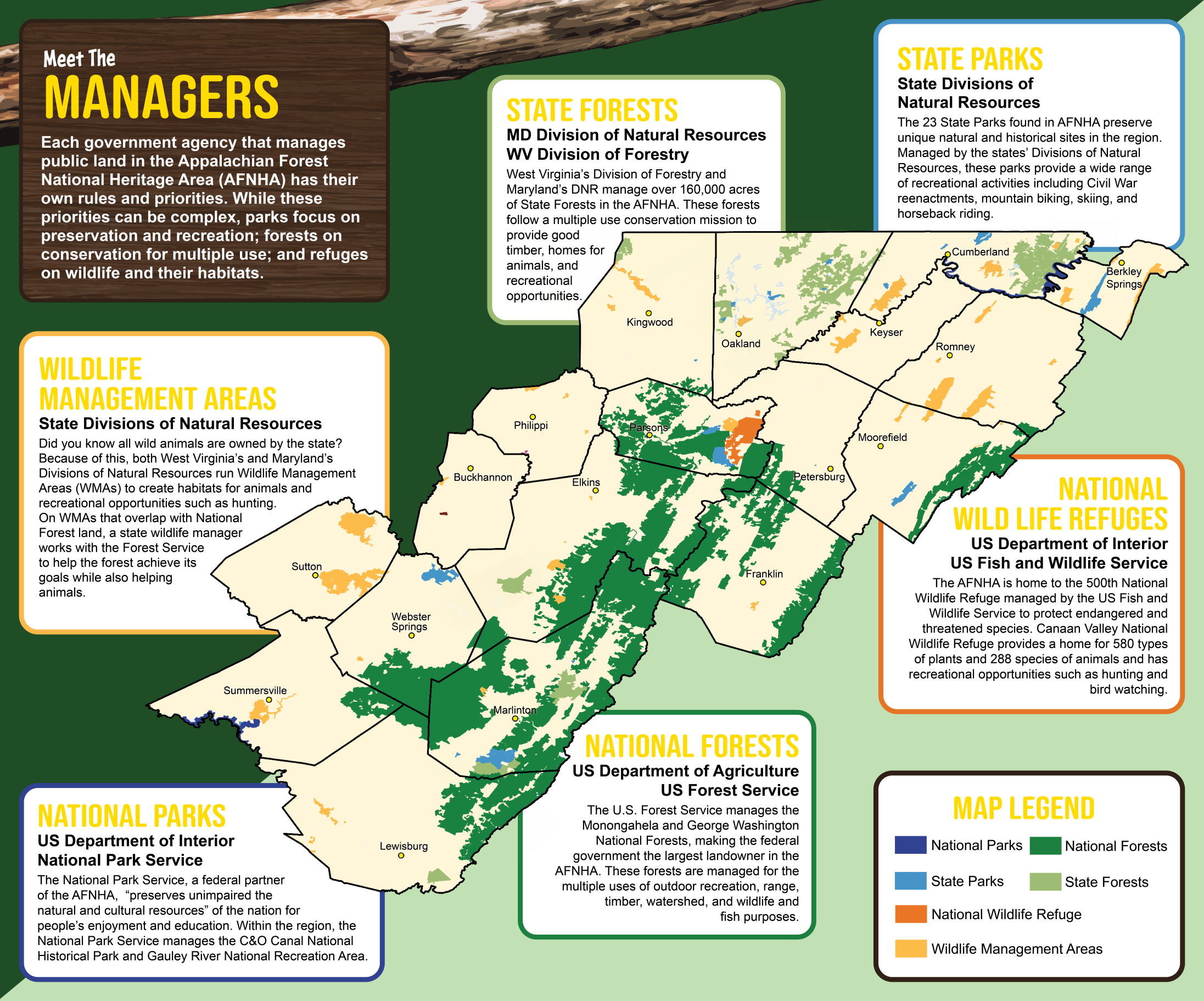 Public Lands Managers — Appalachian Forest National Heritage Area within Free Virginia Public Hunting Land Map