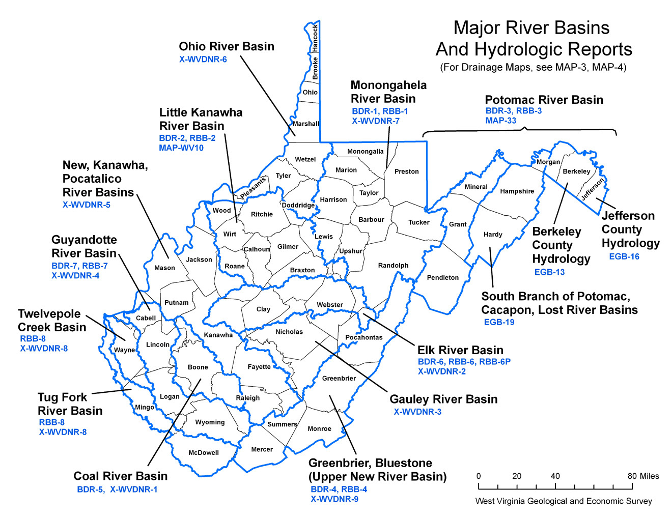 Publication Details intended for River Map Of West Virginia