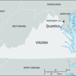 Quantico | Virginia, Map, Fbi, & Facts | Britannica Within Quantico Virginia On A Map